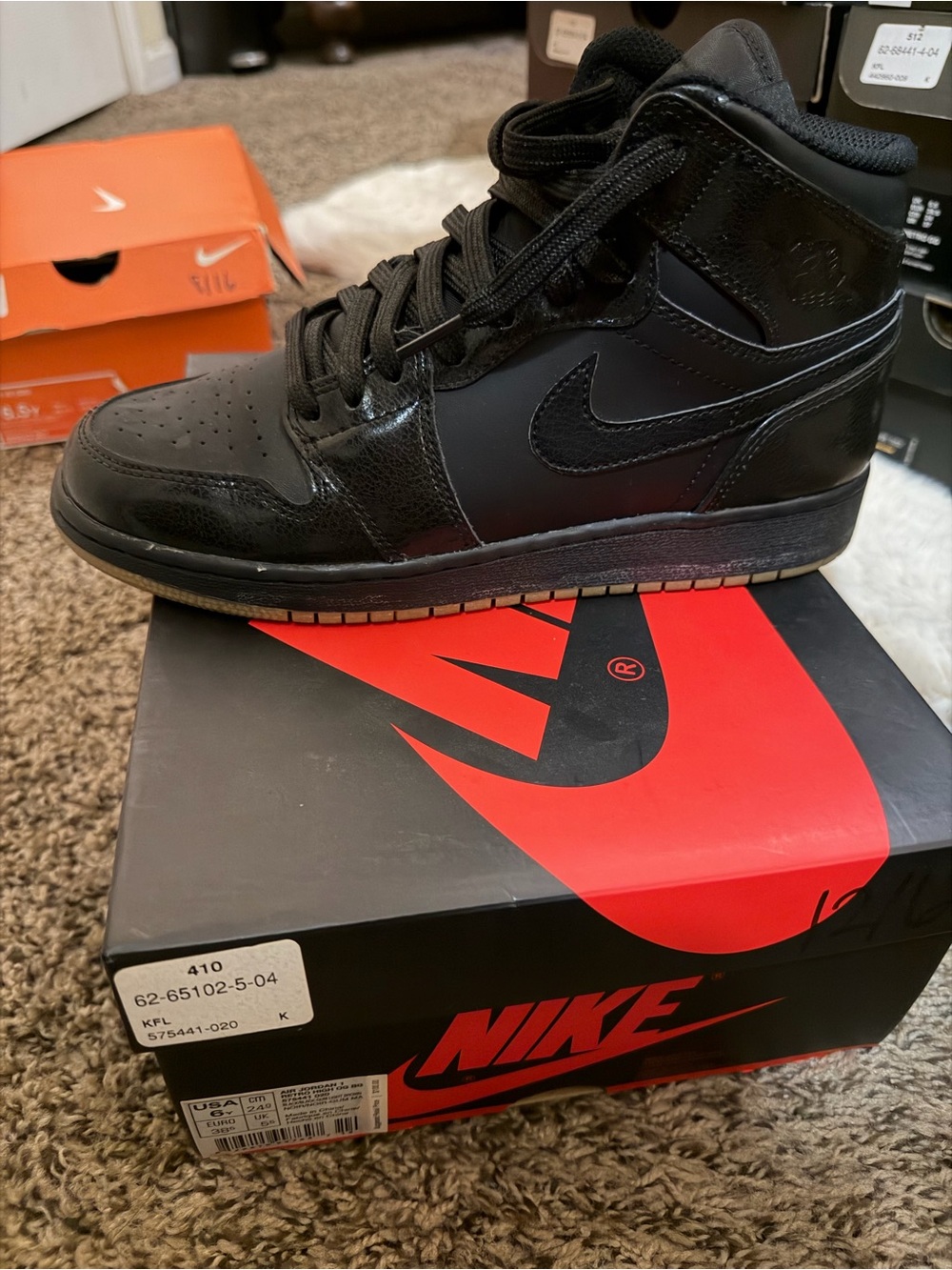 Nike Black High-Top Sneakers with Subtle Matte Finish